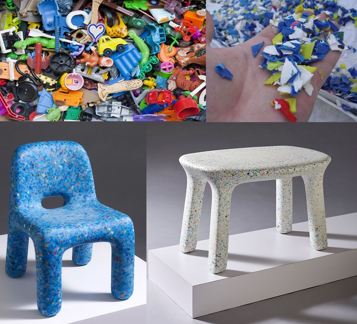 Van oud speelgoed naar de ecoBirdy-kinderstoeltjes van gerecycled kunststof