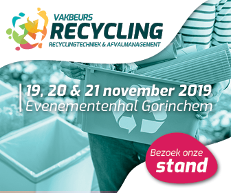 Aankondiging vakbeurs Recycling, 19-21 november 2019 in Evenementenhal Gorinchem